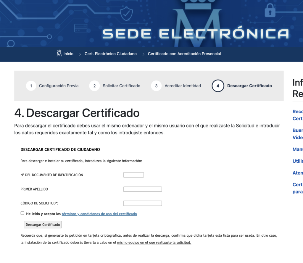 descargar certificado